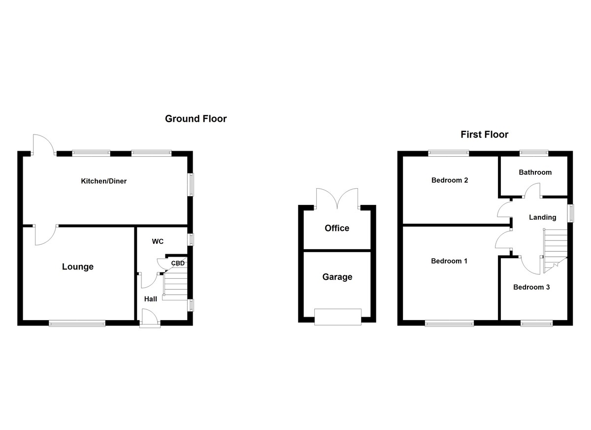 Floorplan for Beechwood Crescent, Amington