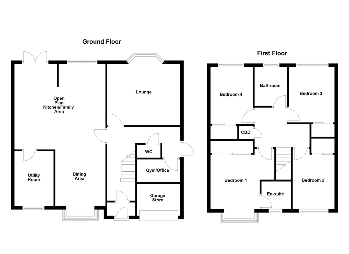 Floorplan for Emberton Way, Amington