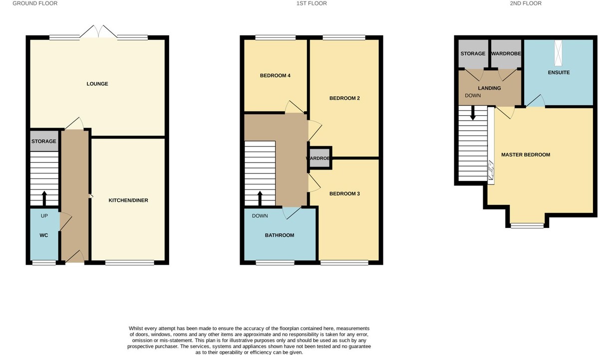 Floorplan for Amington, Tamworth, Staffordshire