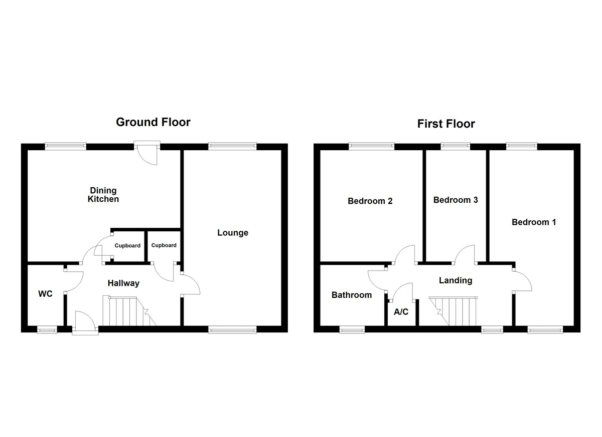 Floorplan for Calder, Wilnecote