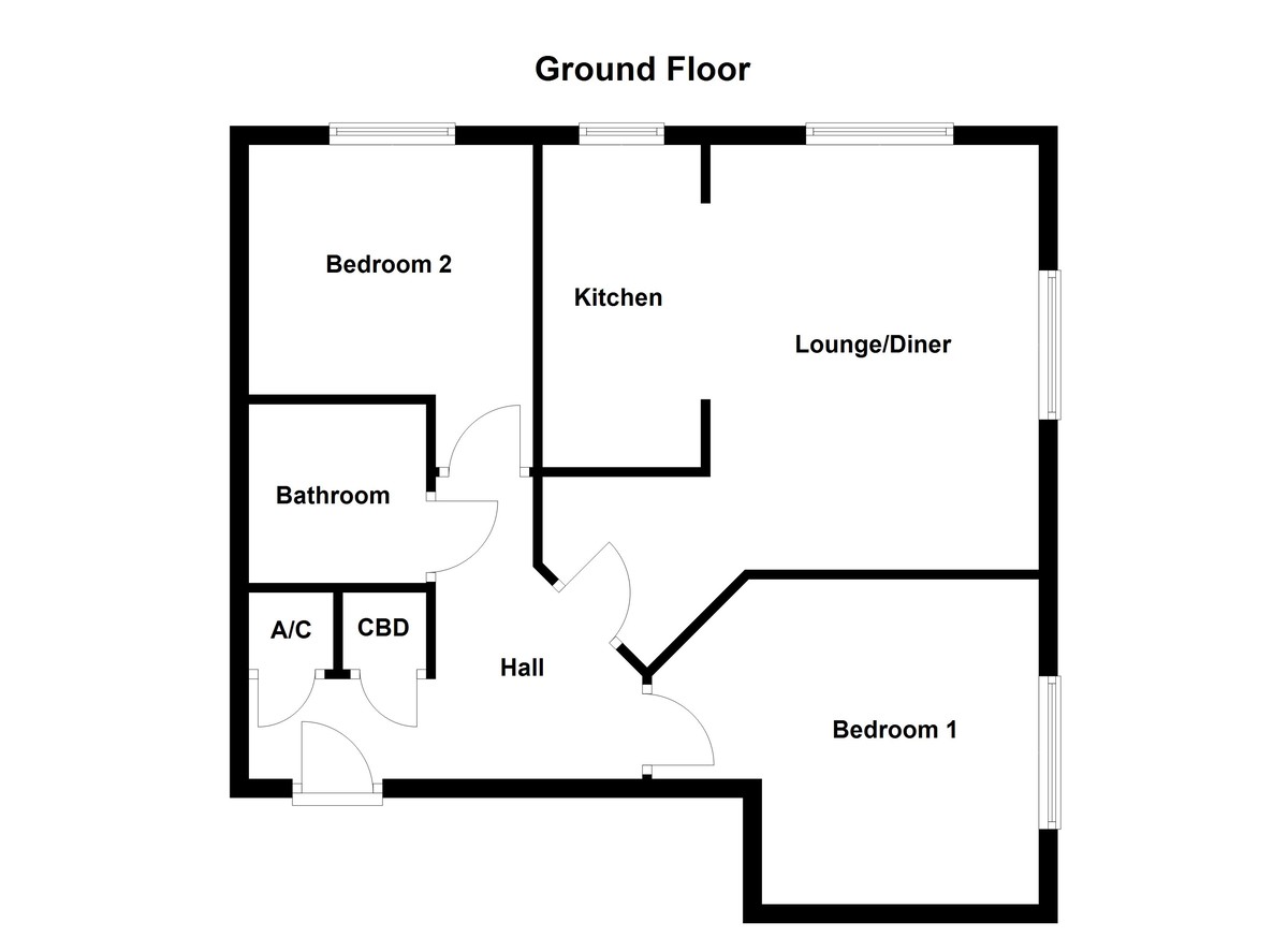 Floorplan for Birchfield Close, Two Gates