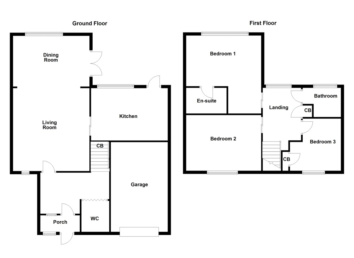 Floorplan for Carlton Crescent, Tamworth