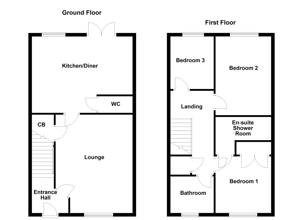 Floorplan for Lyon Drive, Tamworth