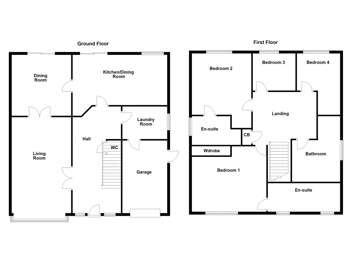 Floorplan for Fasson Close, Tamworth