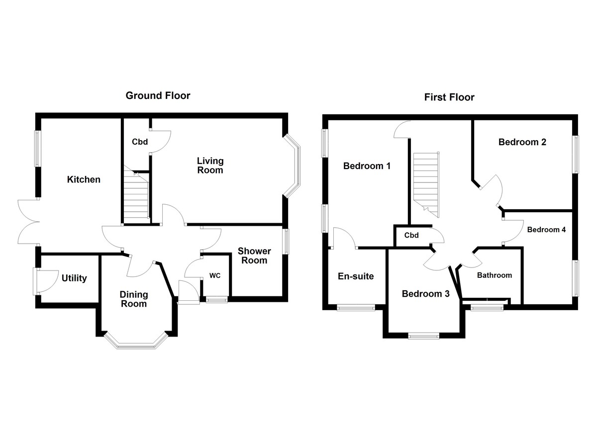 Floorplan for Eusden Close, Tamworth