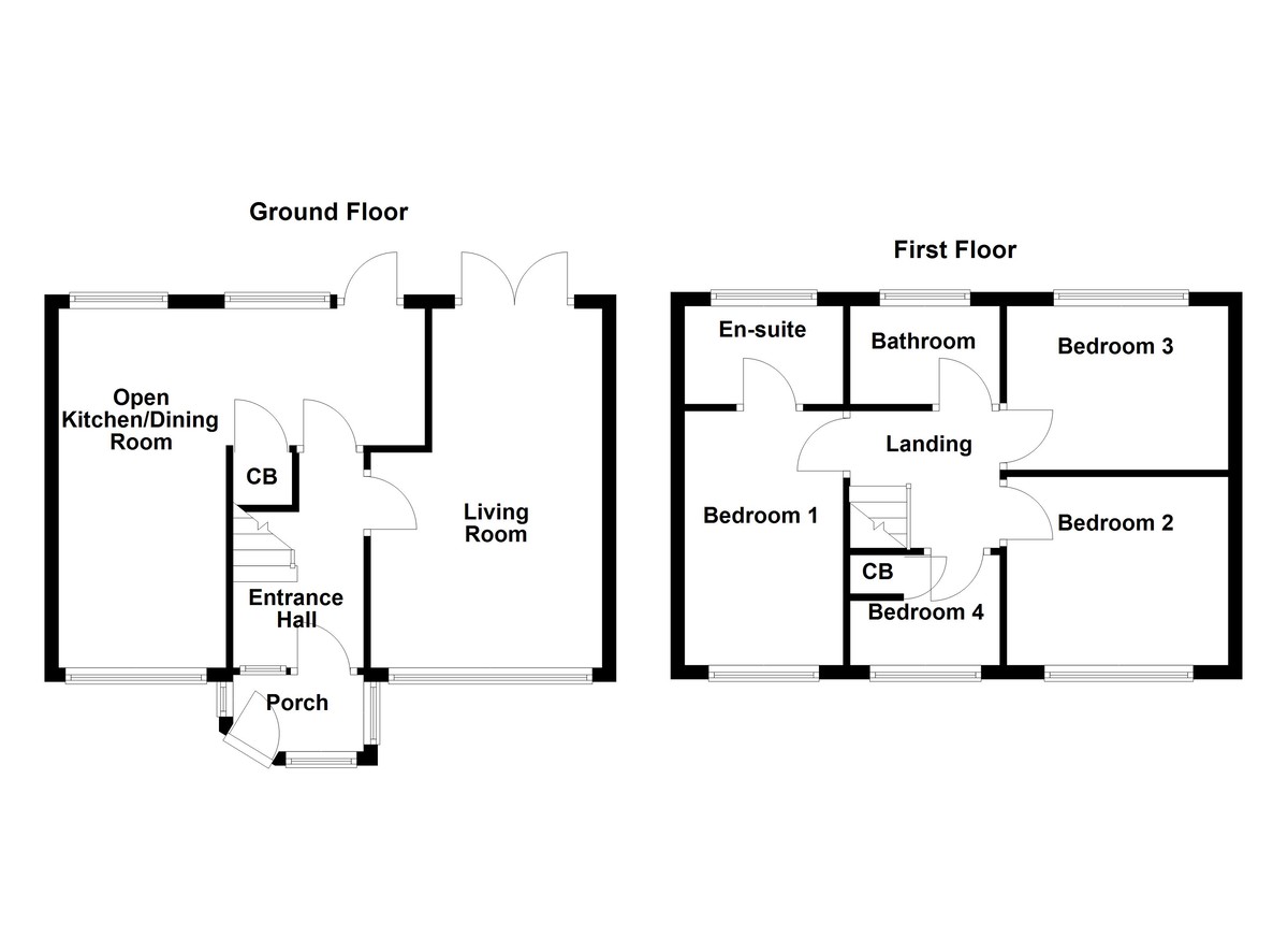 Floorplan for Highcliffe Road, Tamworth