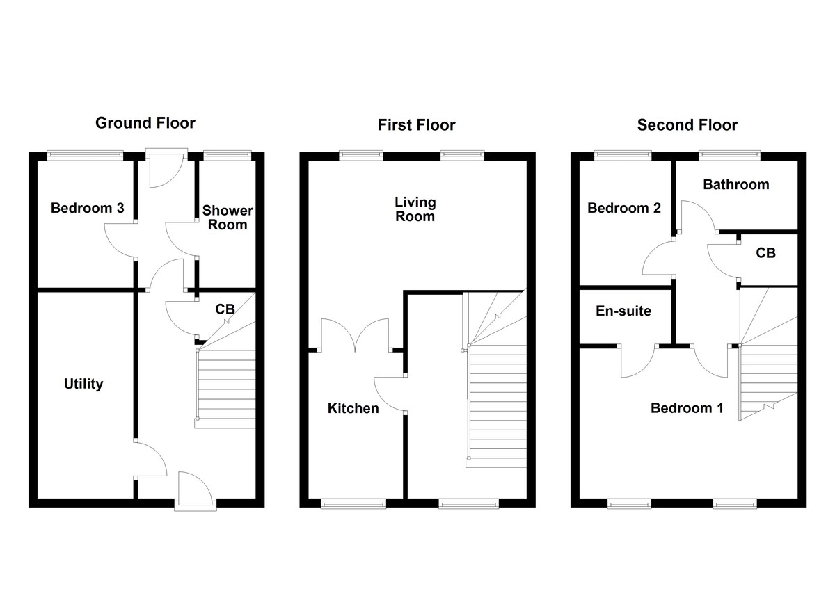 Floorplan for Lowes Drive, Tamworth