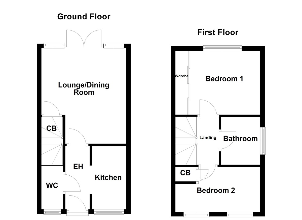 Floorplan for Meadow Way, Tamworth