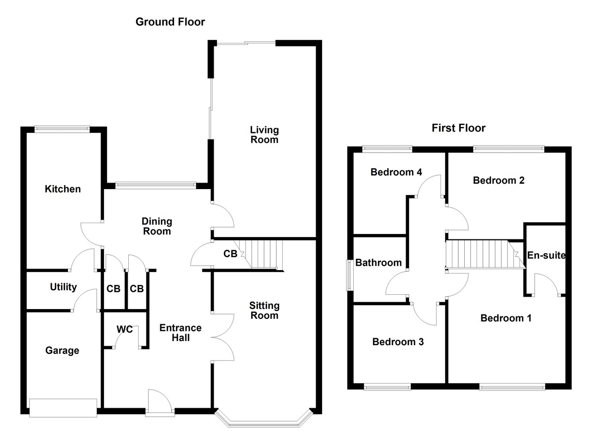 Floorplan for Mile Oak, Tamworth