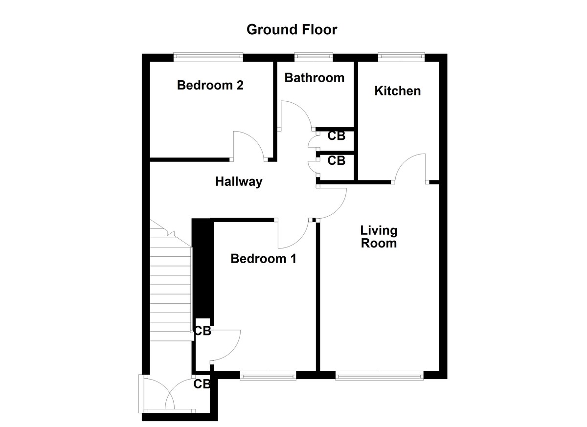 Floorplan for St. Ives Close, Tamworth