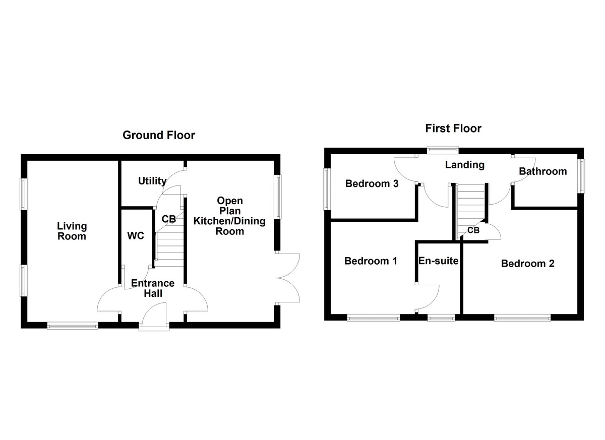 Floorplan for Meadow Way, Tamworth