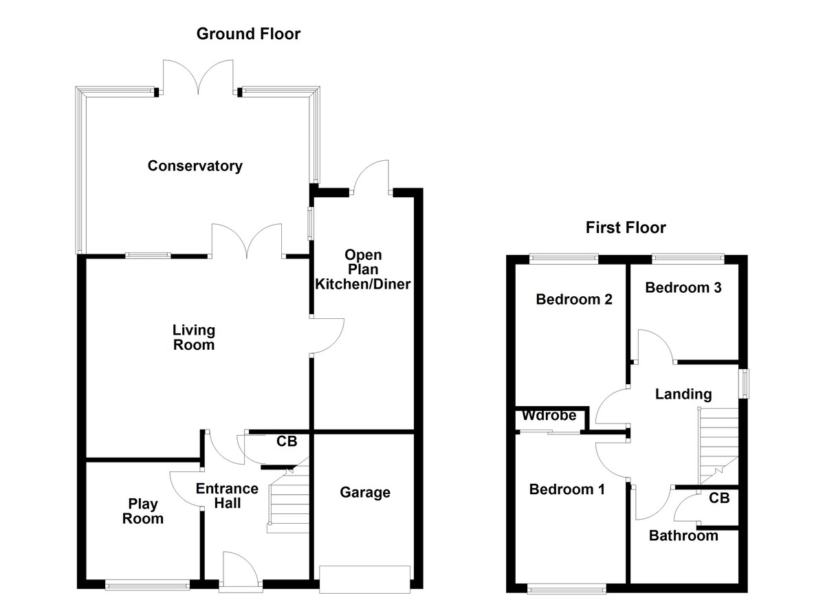 Floorplan for Kingsbury, Tamworth
