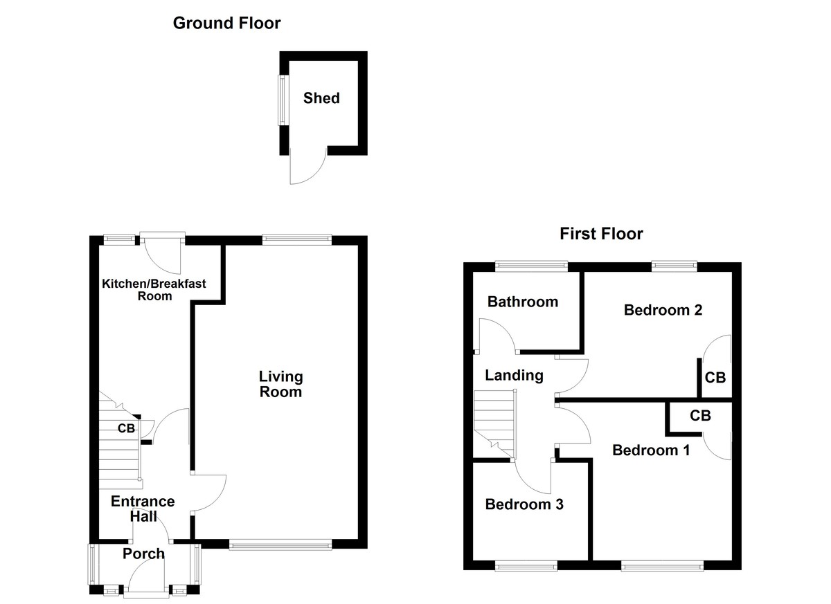 Floorplan for Wordsworth Avenue, Tamworth