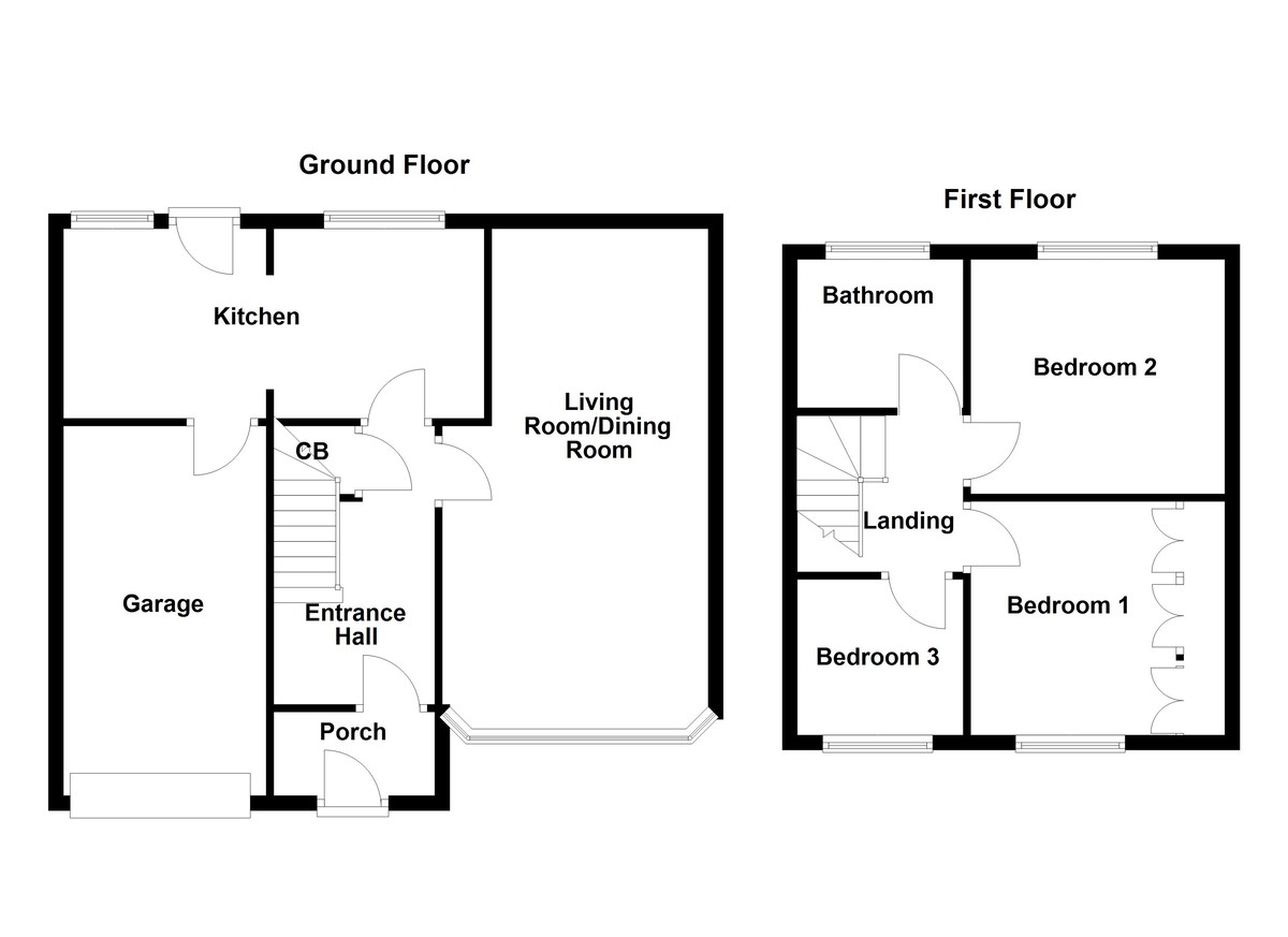 Floorplan for Two Gates, Tamworth