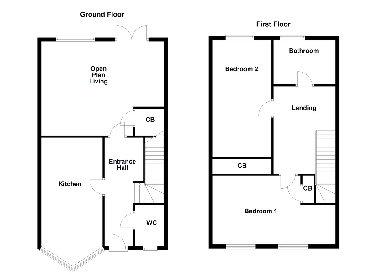 Floorplan for Lakeview Avenue, Fazeley