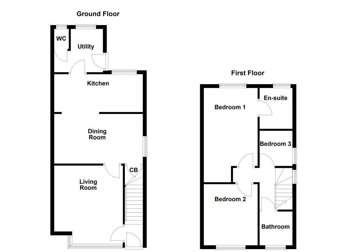 Floorplan for Darklands Road, Swadlincote