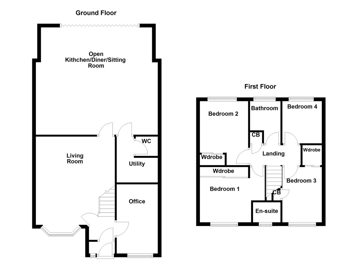 Floorplan for Cumberland Drive, Tamworth