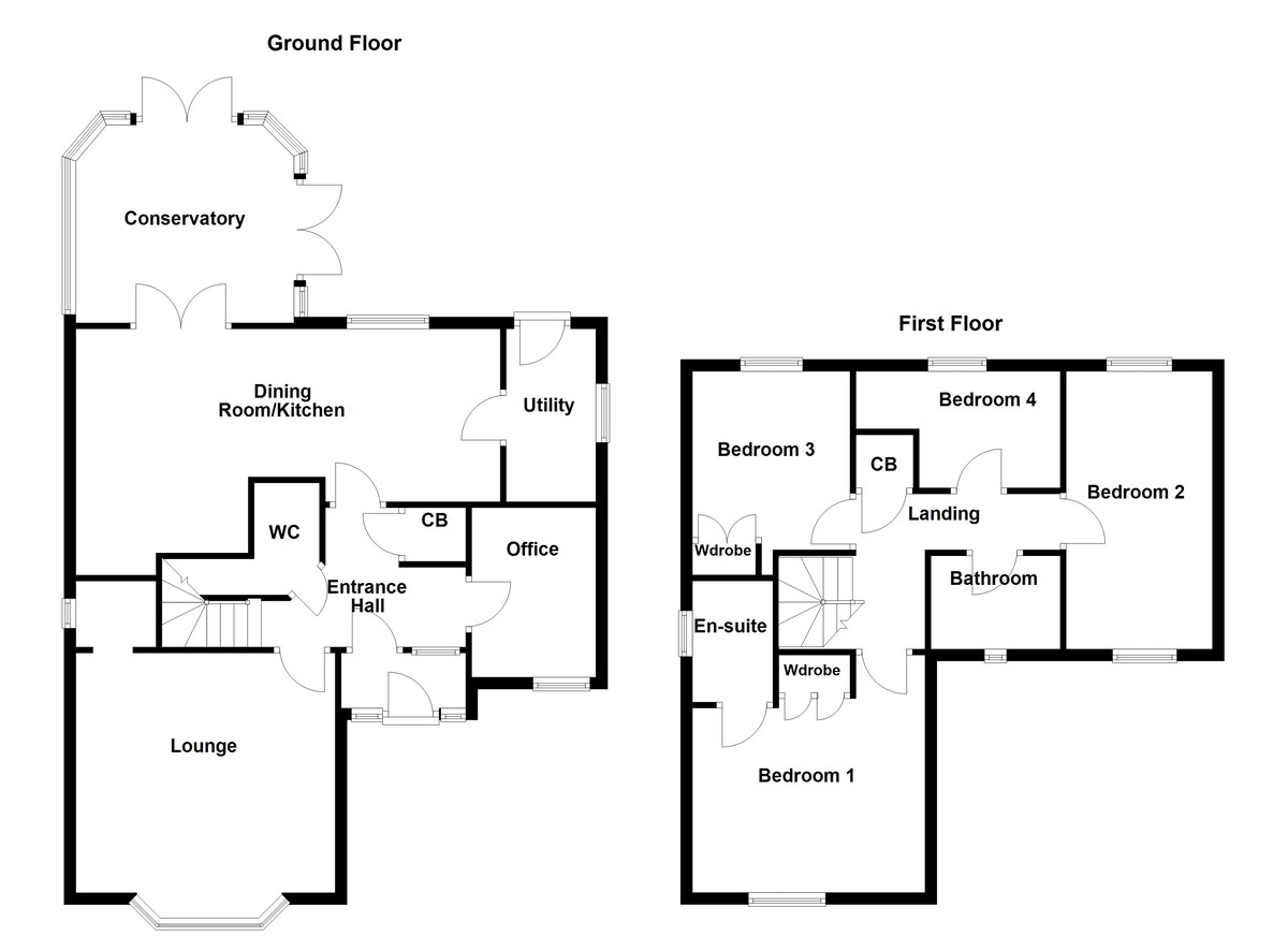 Floorplan for Overseal, Swadlincote
