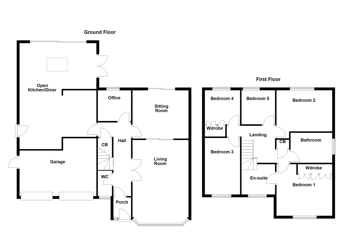 Floorplan for Belgrave, Tamworth, Staffordshire