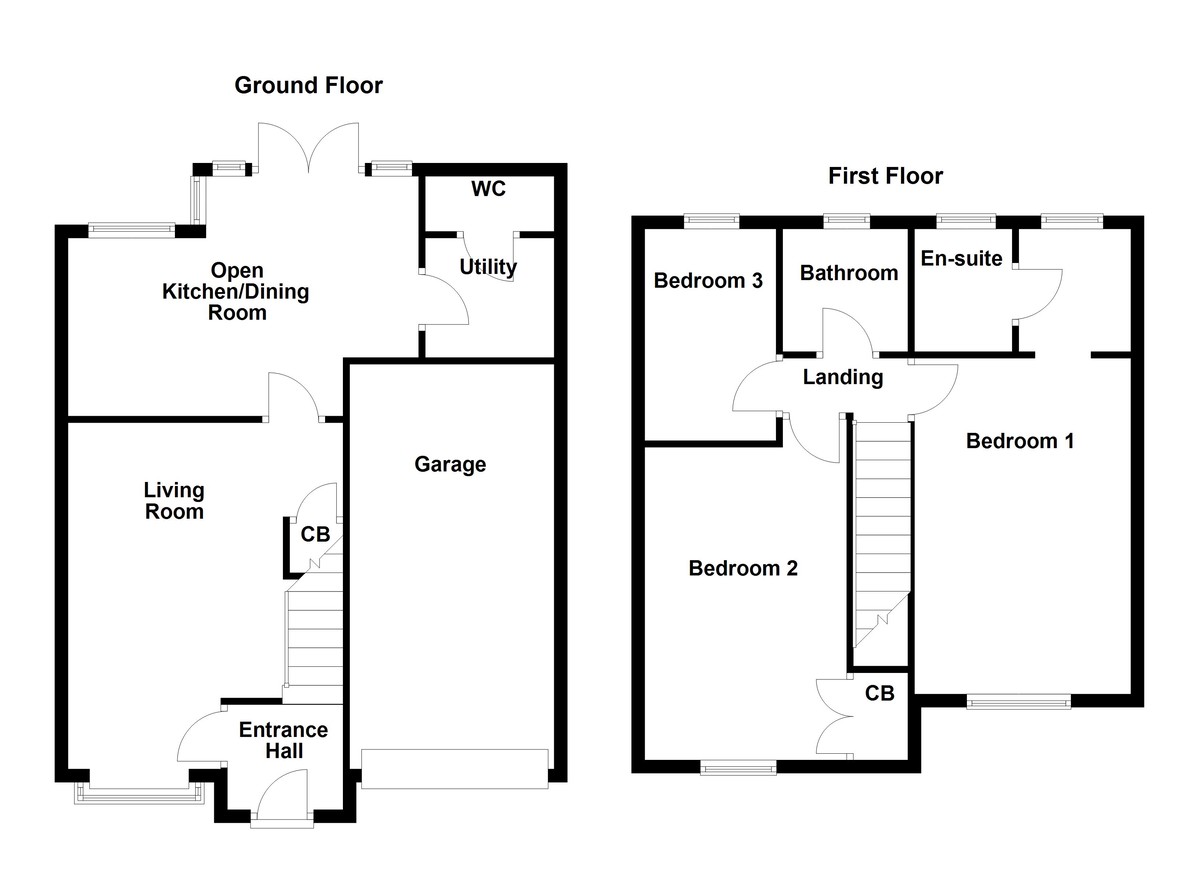 Floorplan for Rosings Drive, Tamworth