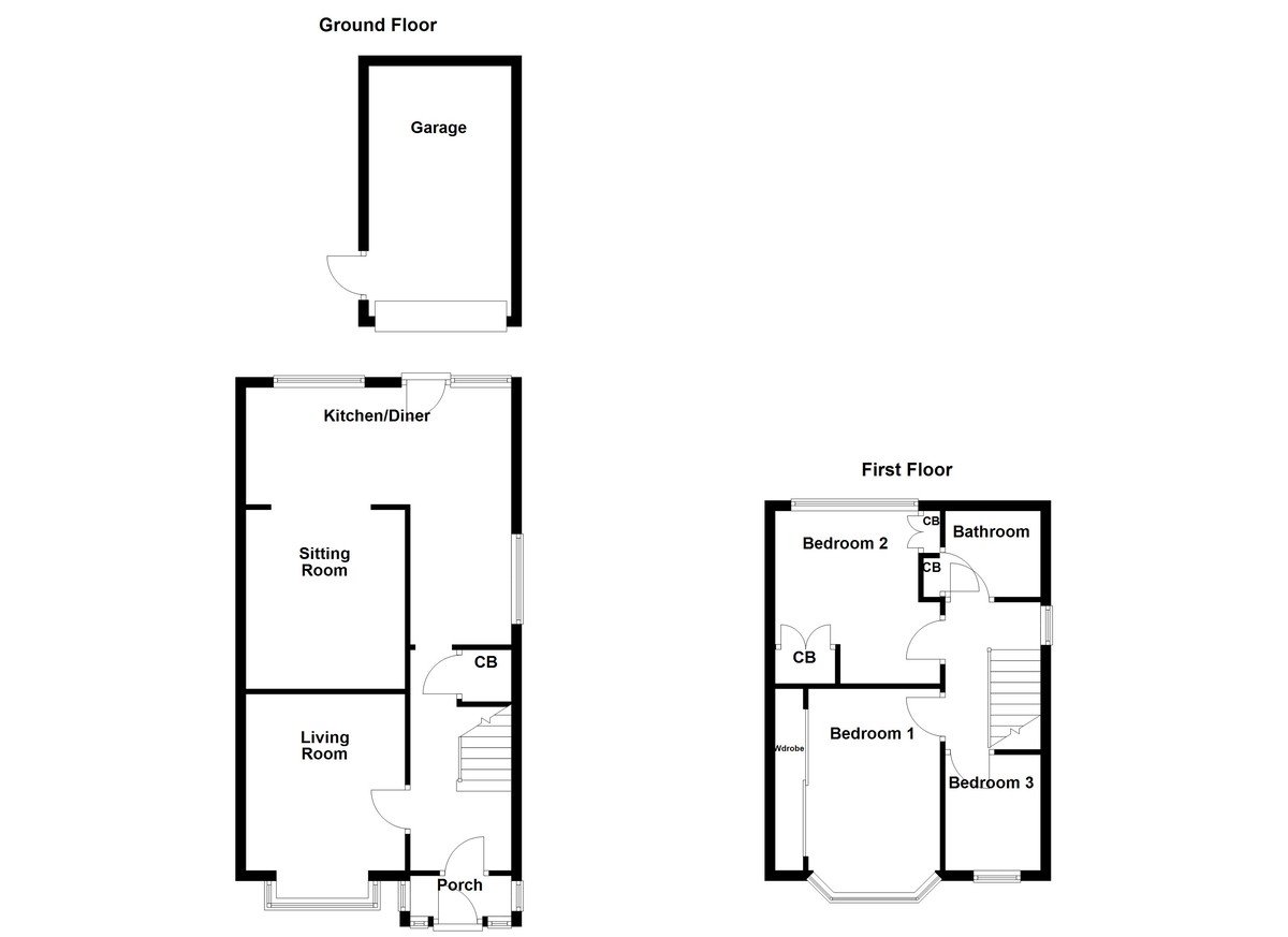 Floorplan for Kingsbury, Tamworth