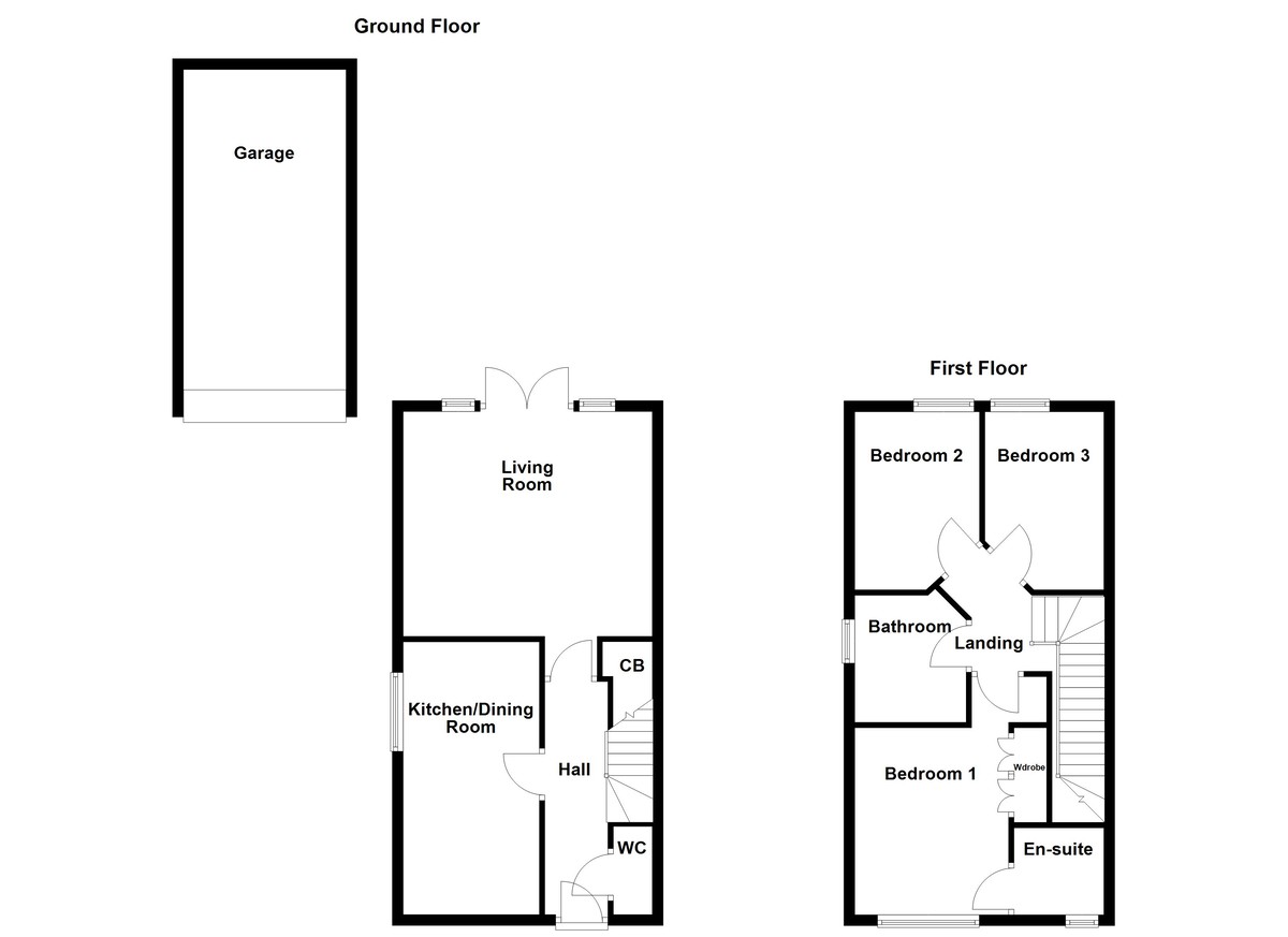 Floorplan for Highclere Avenue, Tamworth