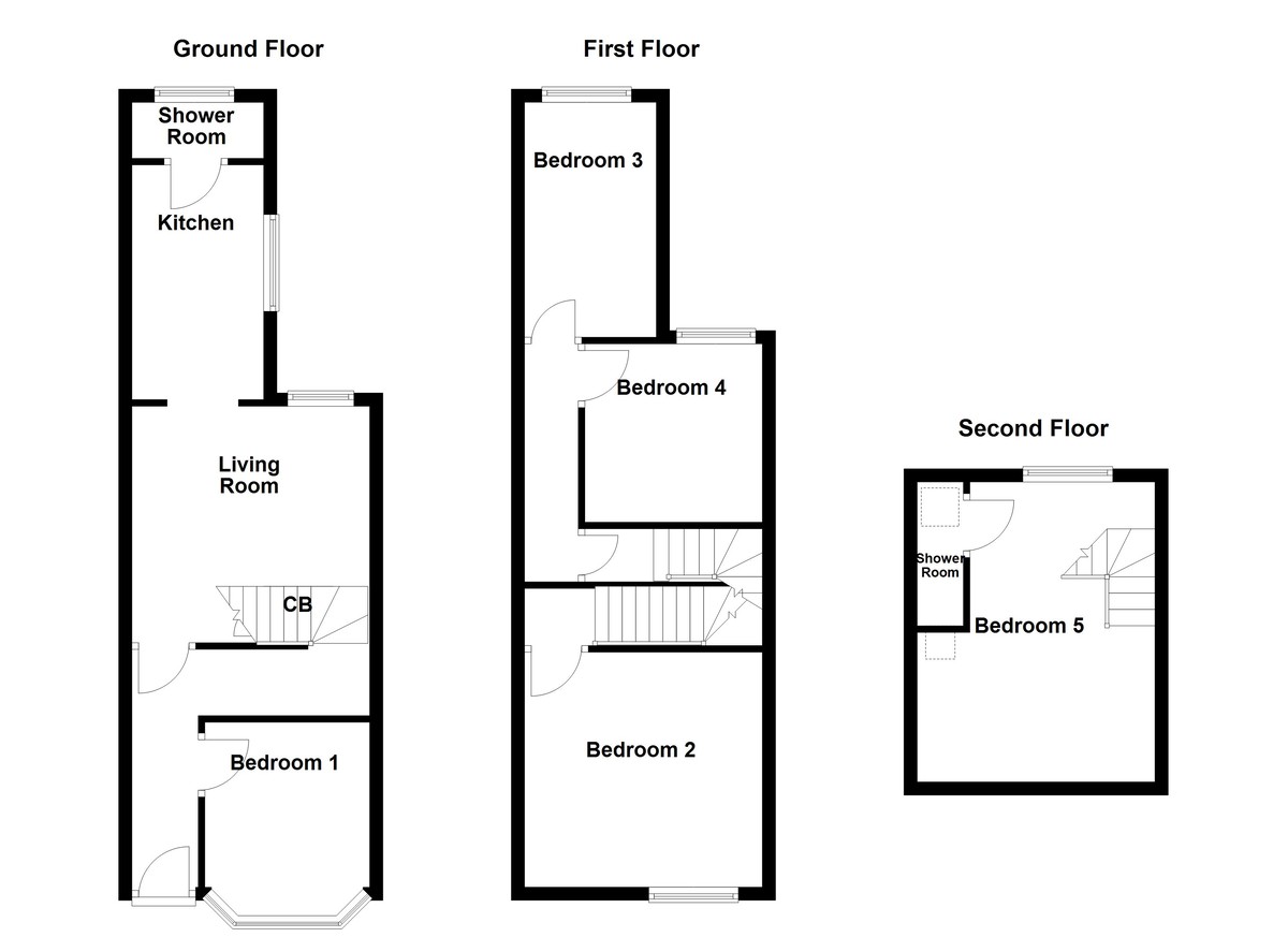 Floorplan for Two Gates, Tamworth