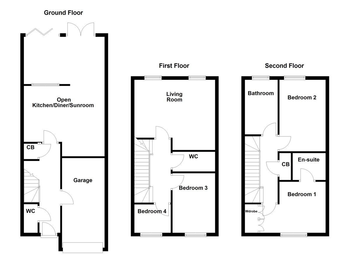 Floorplan for Kensington Drive, Tamworth