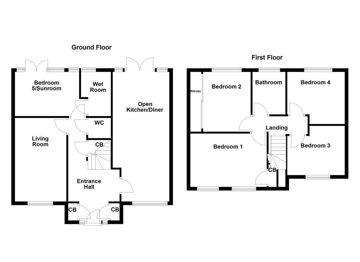 Floorplan for Mile Oak, Tamworth