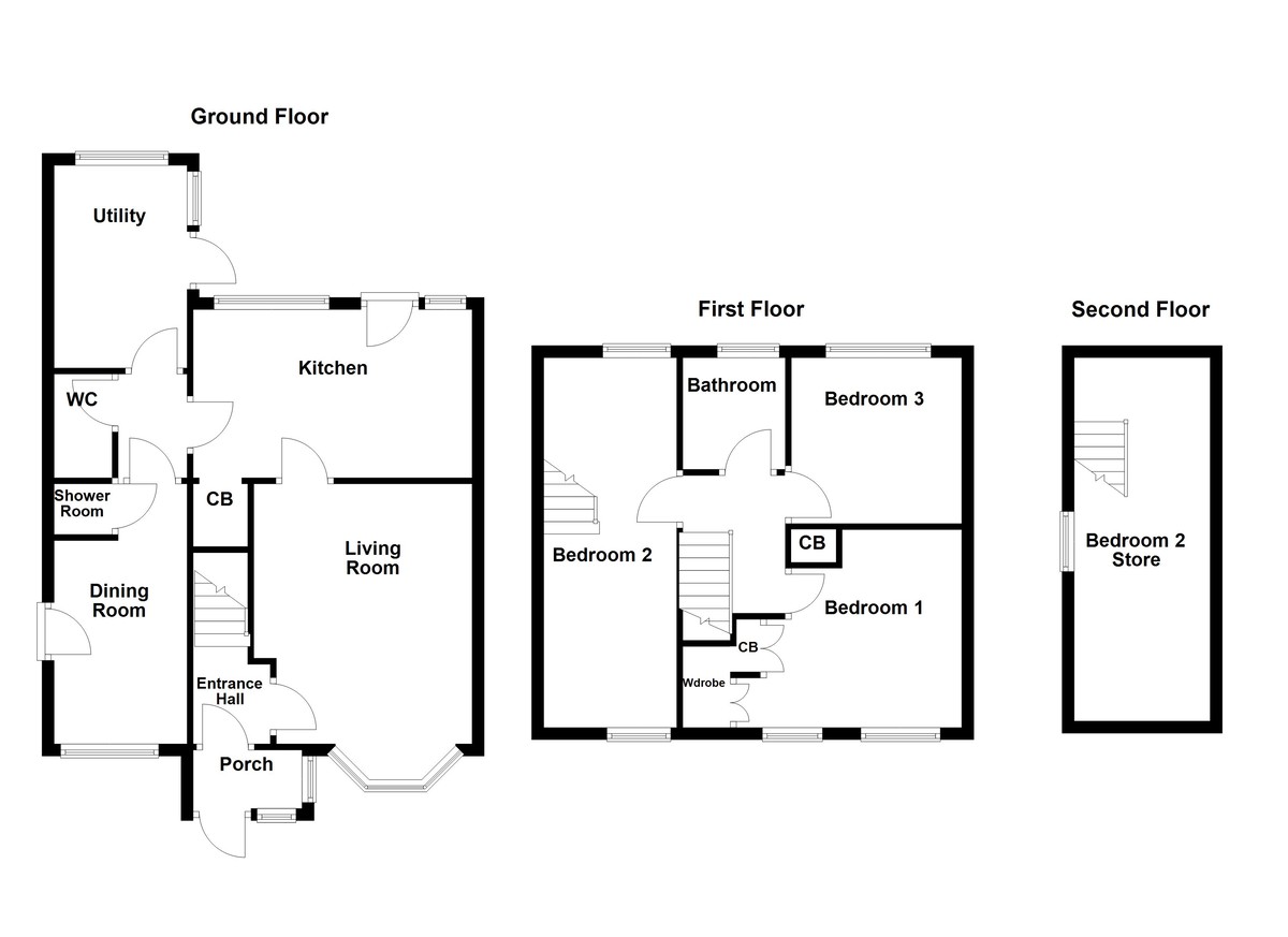 Floorplan for Humber Avenue, Sutton Coldfield