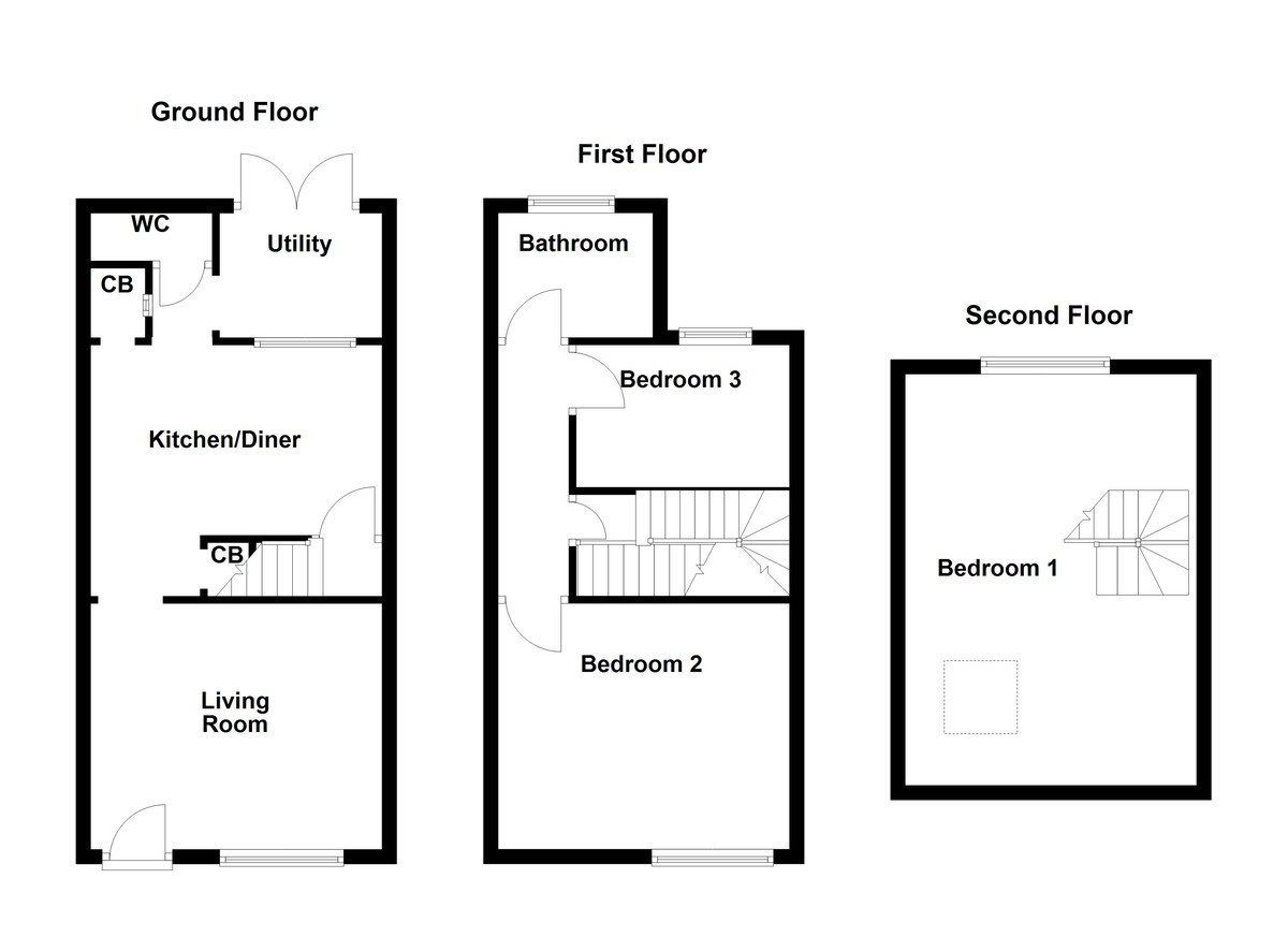 Floorplan for Wood End, Atherstone