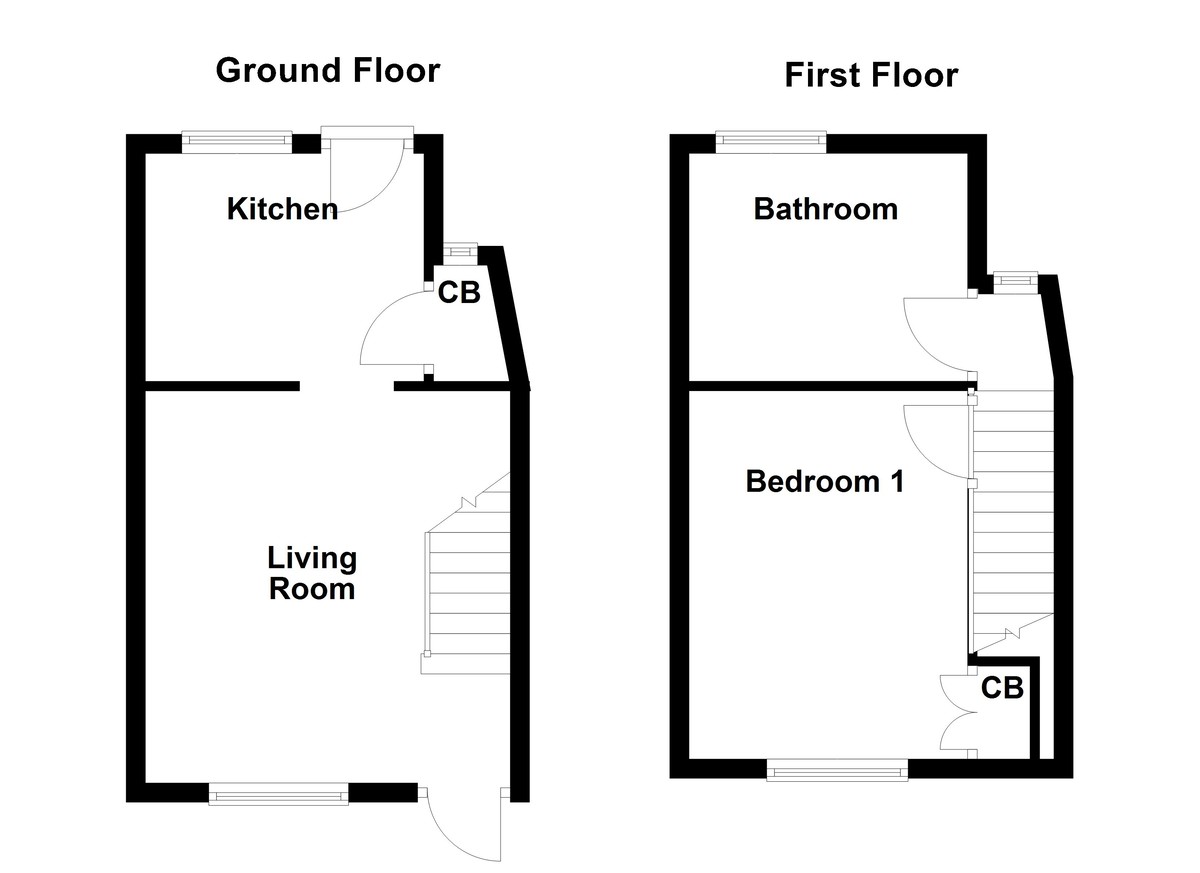 Floorplan for Two Gates, Tamworth
