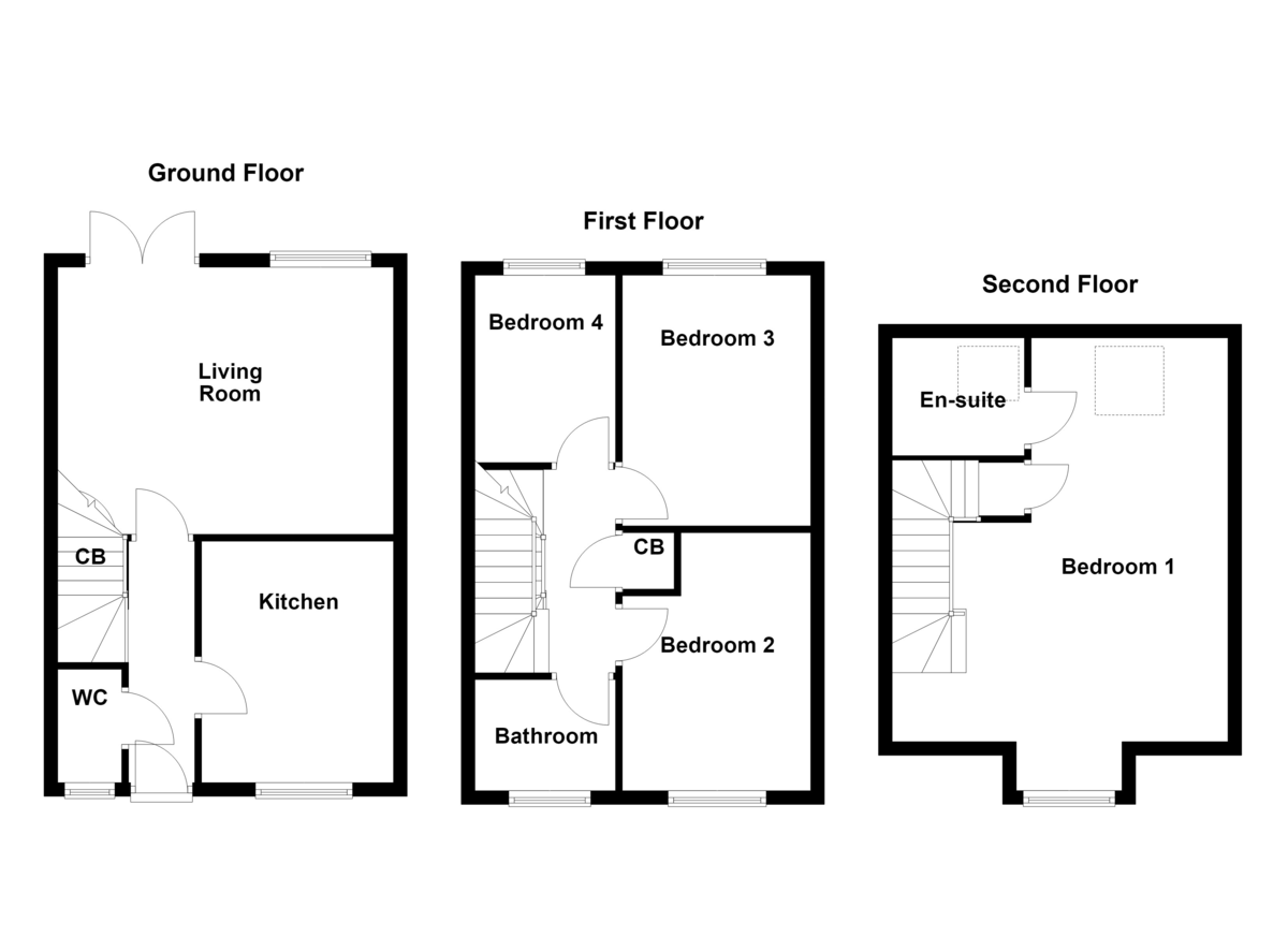 Floorplan for Meadow Way, Tamworth