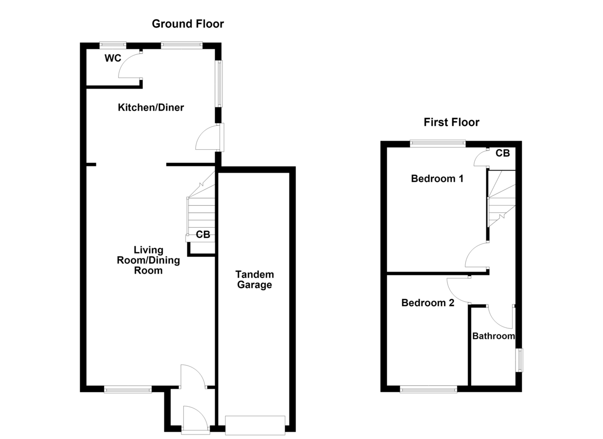Floorplan for Mile Oak, Tamworth
