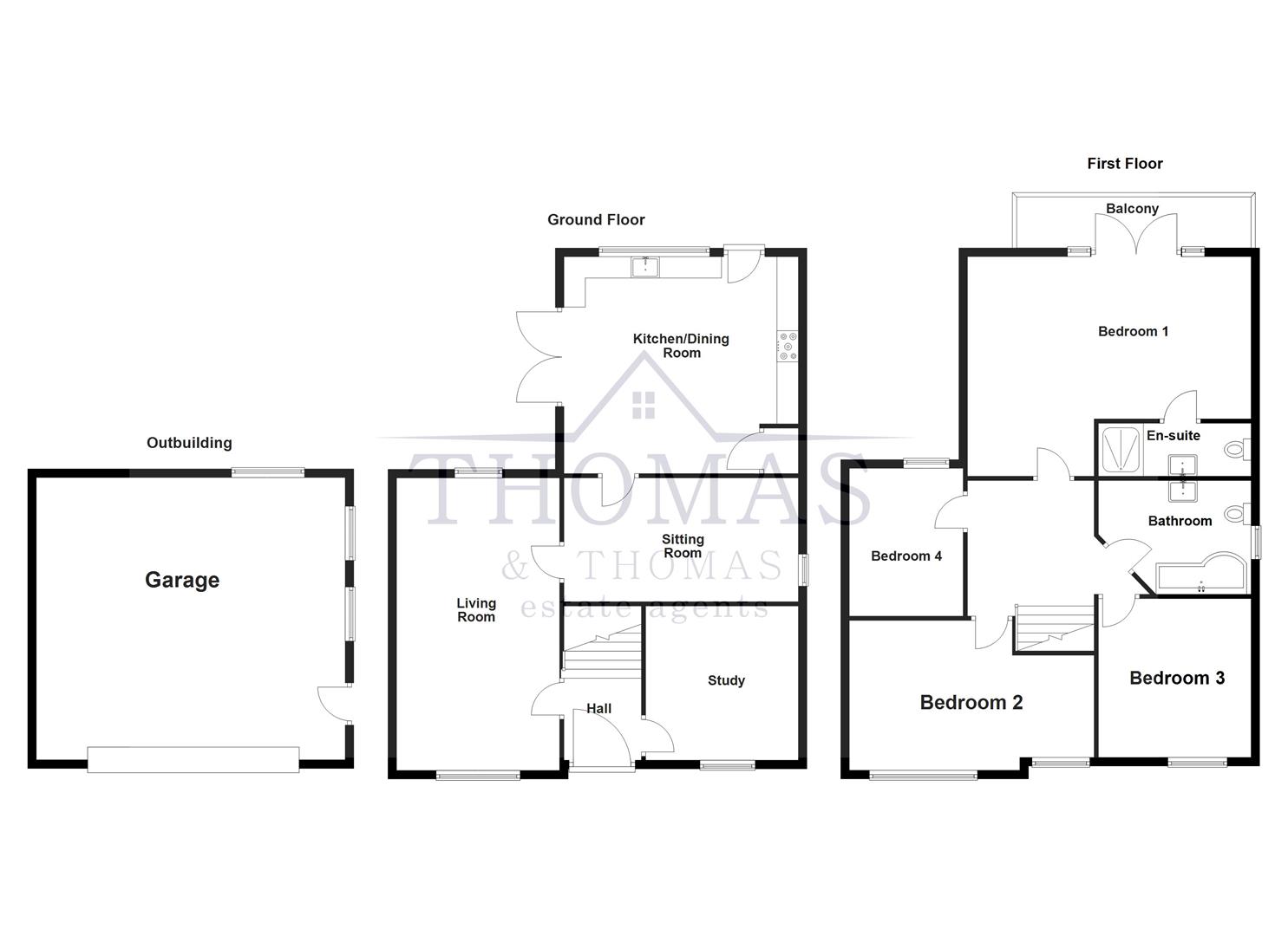 Floorplan for Saron Road, Saron, Ammanford