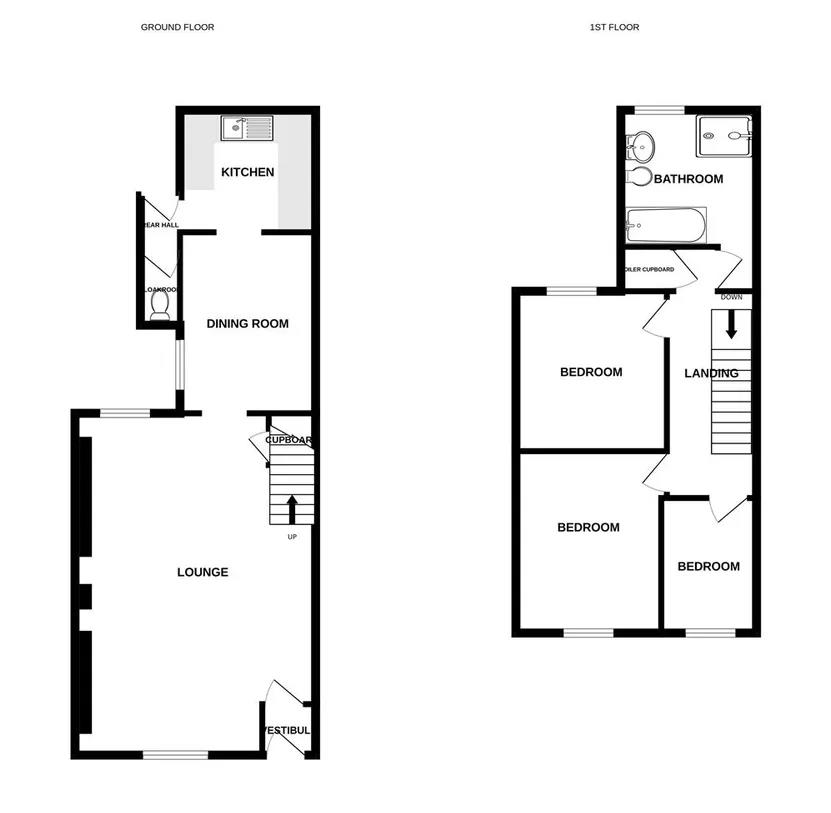 Floorplan for Talbot Road, Ammanford