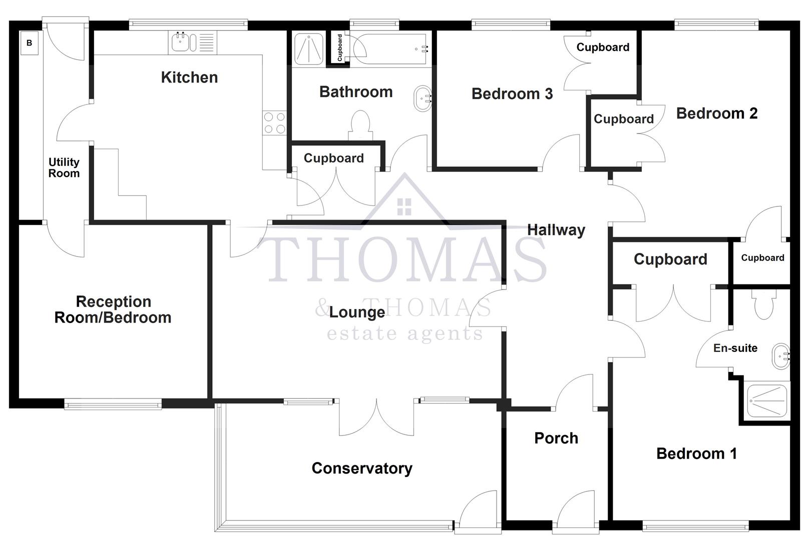 Floorplan for Blacklion Road, Capel Hendre, Ammanford