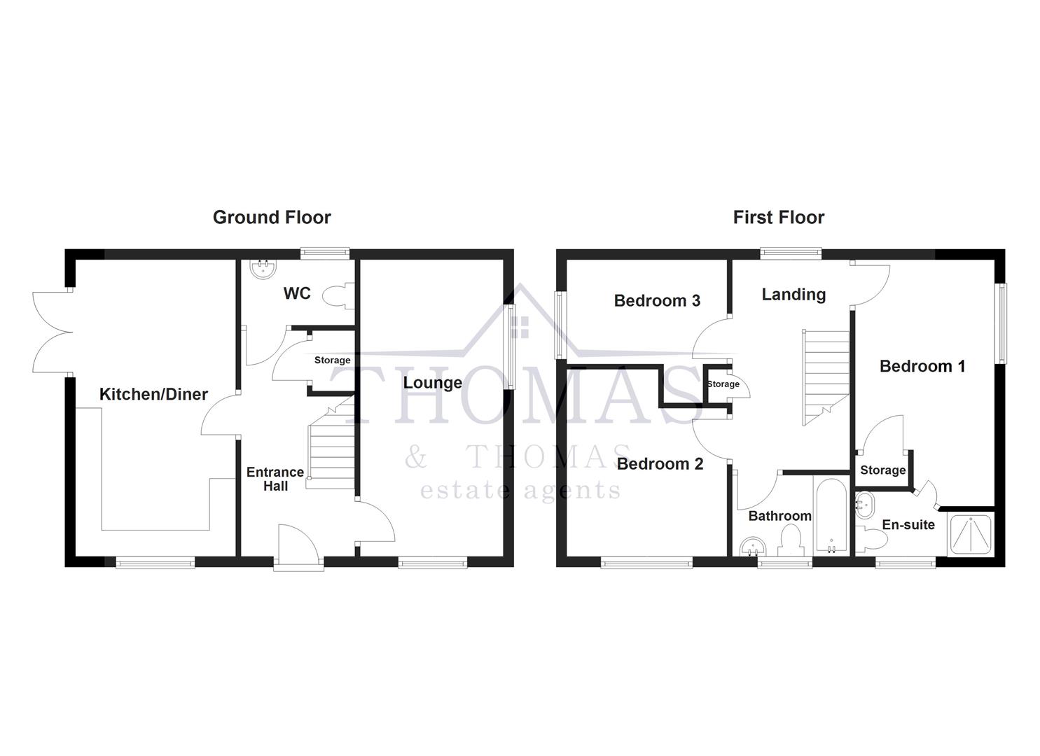 Floorplan for Ffordd Y Glowyr, Betws