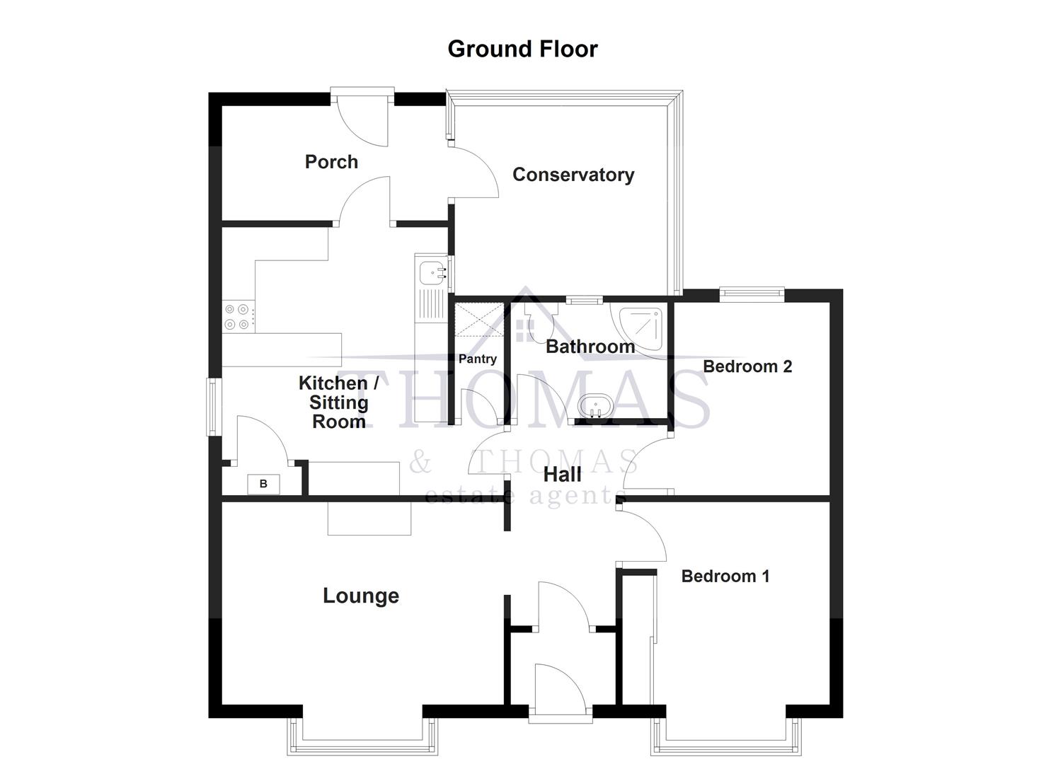 Floorplan for Clwyd Road, Gwaun Cae Gurwen, Ammanford