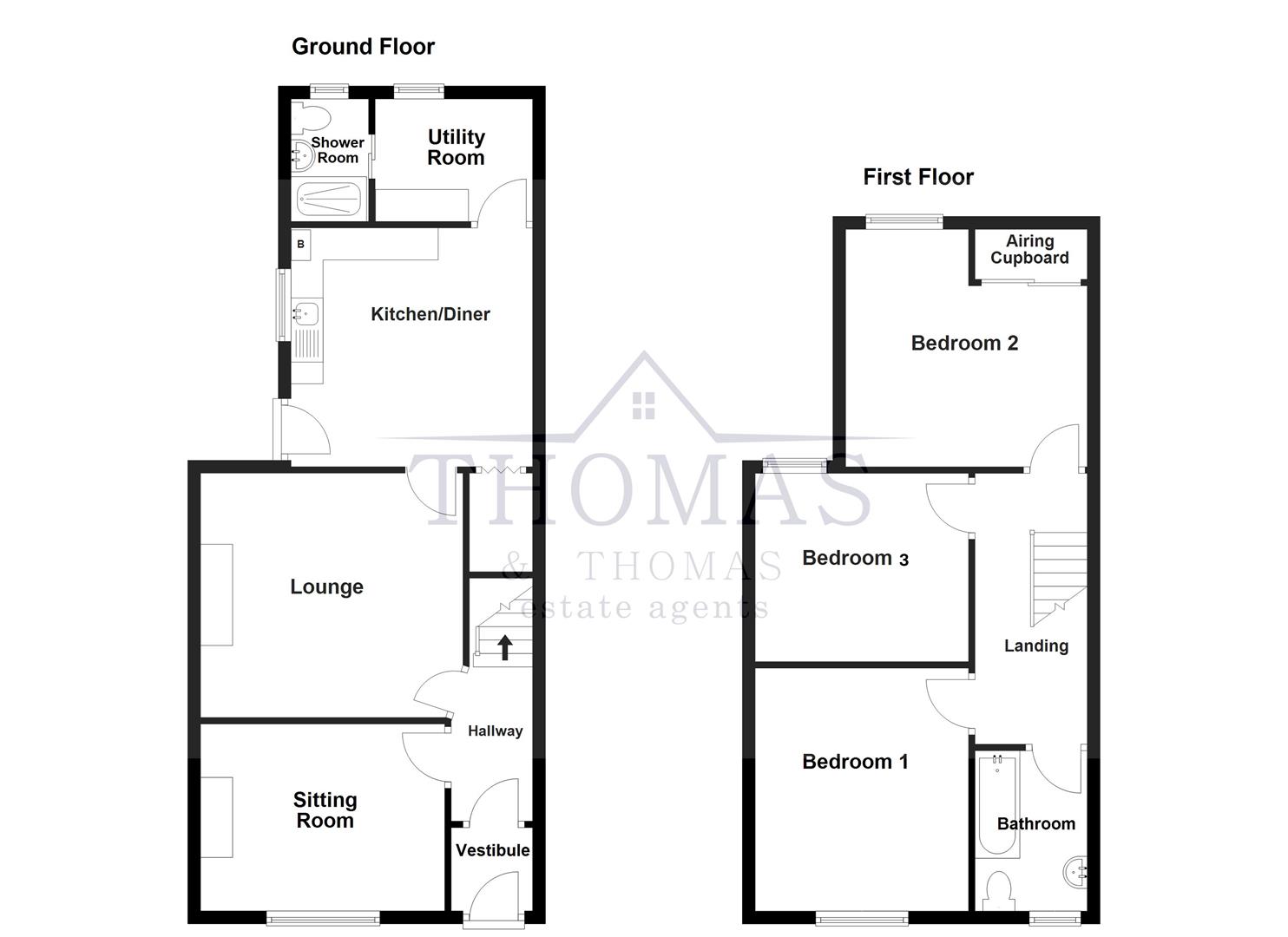 Floorplan for Talbot Road, Ammanford
