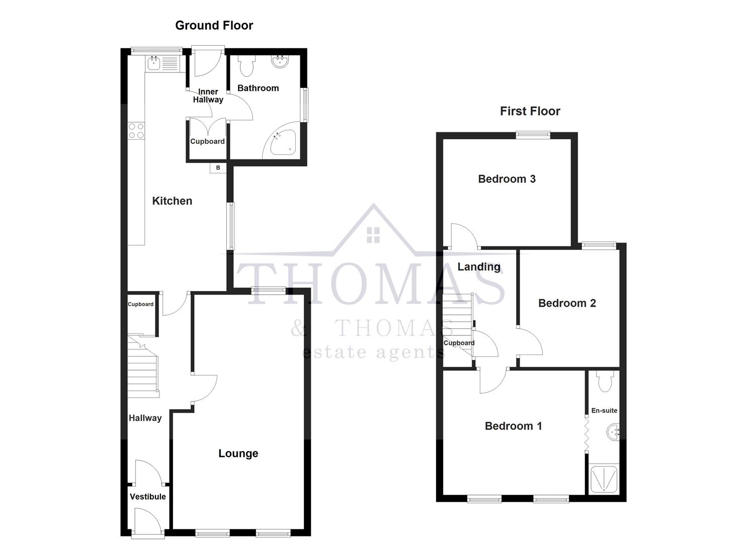 Floorplan for Bishop Road, Ammanford