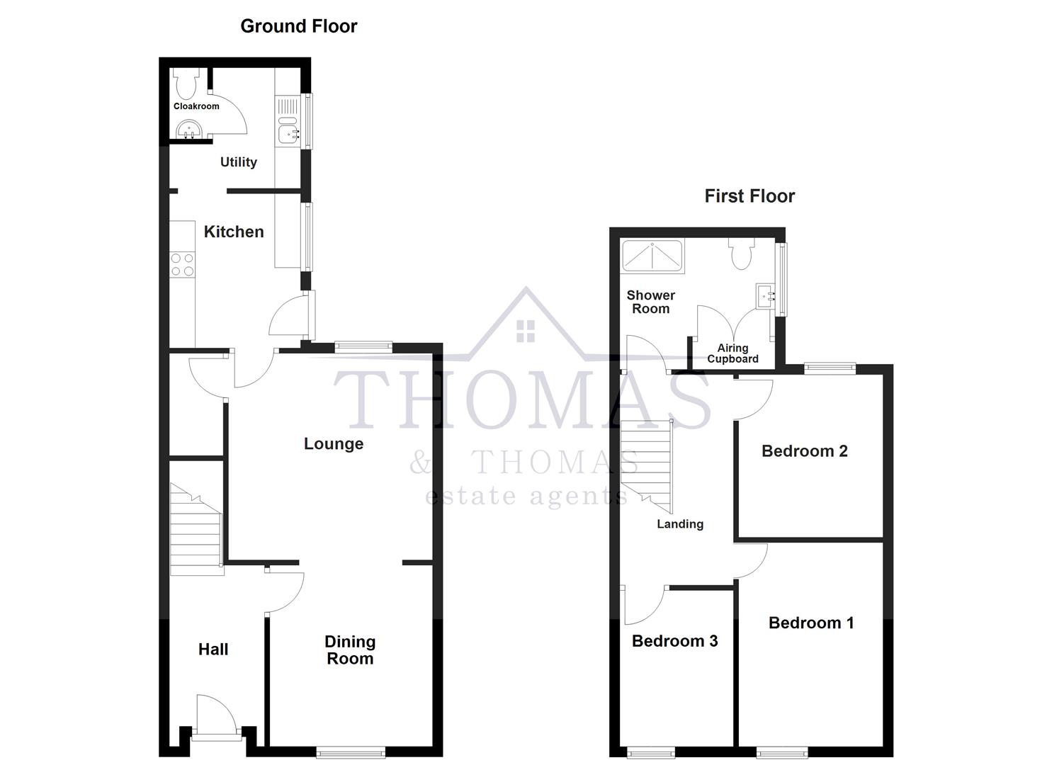 Floorplan for Heol Rhyd Ddu Fach, Cwmllynfell, Swansea