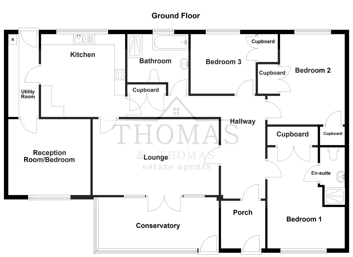 Floorplan for Blacklion Road, Capel Hendre, Ammanford