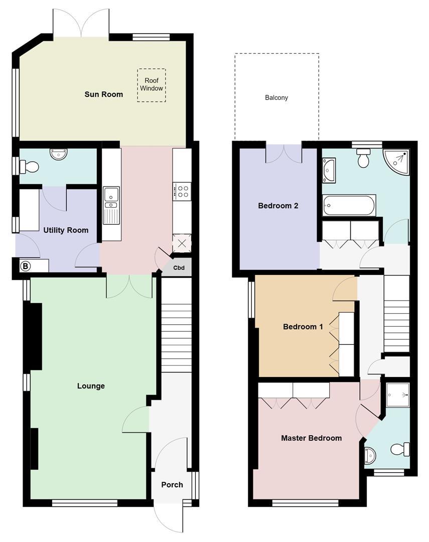 Floorplan for Tirydail Lane, Ammanford