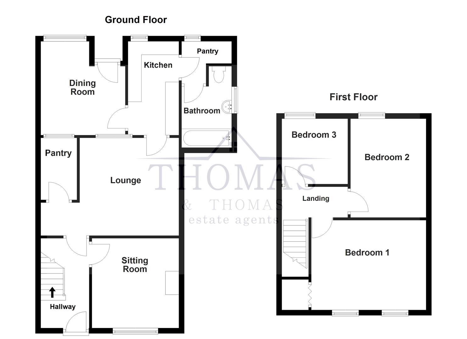 Floorplan for New School Road, Garnant, Ammanford