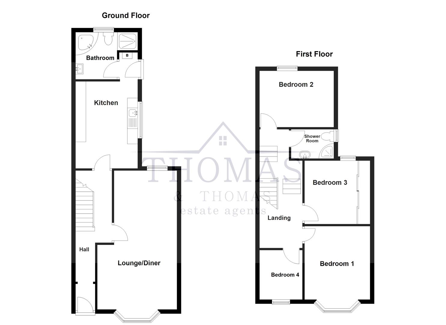 Floorplan for College Street, Ammanford