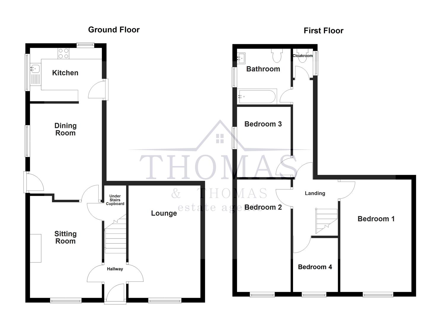 Floorplan for High Street, Ammanford