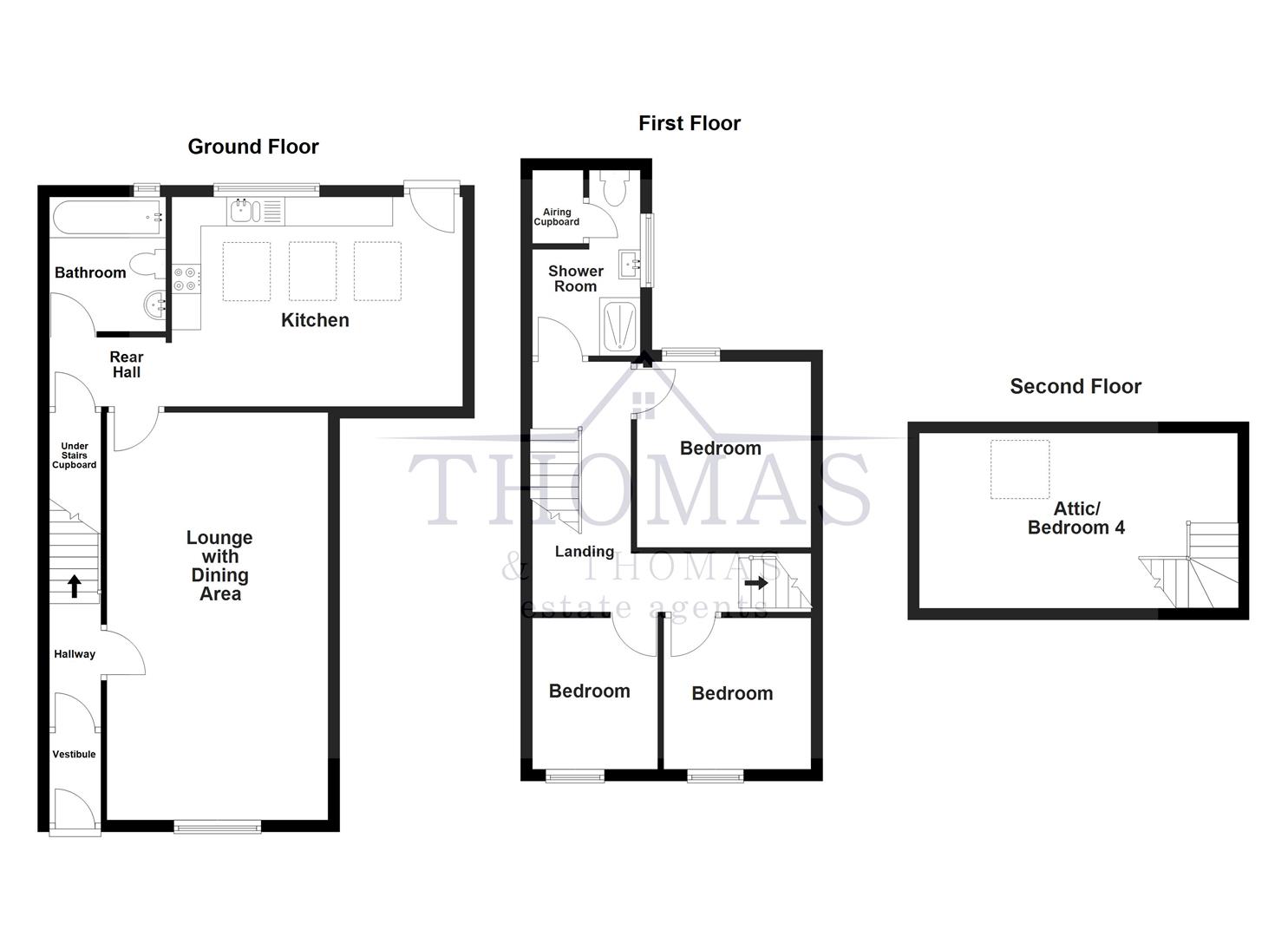 Floorplan for Heol Y Gors, Cwmgors, Ammanford
