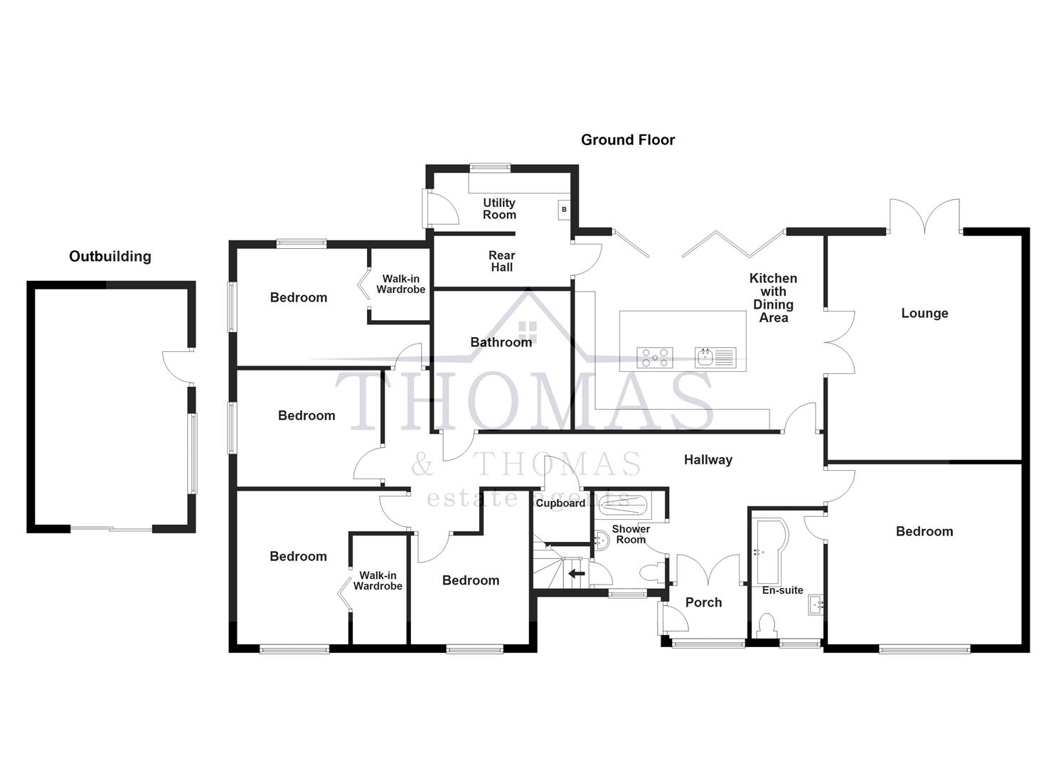 Floorplan for Llwyn Y Bryn, Ammanford