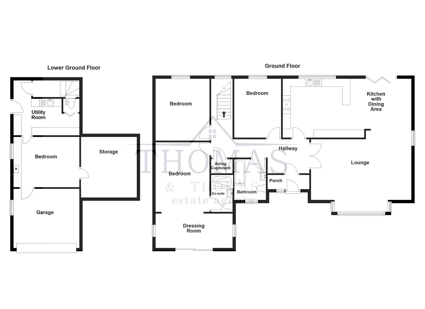 Floorplan for Brynmawr Avenue, Ammanford